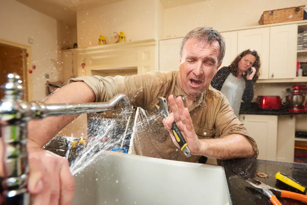 burst pipe
